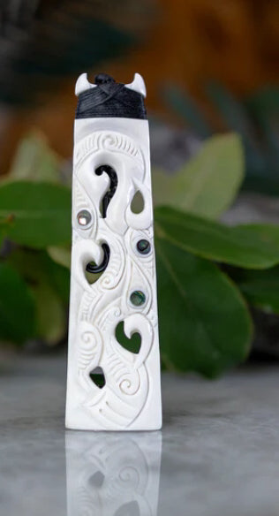 Bone Toki With Manaia Design
