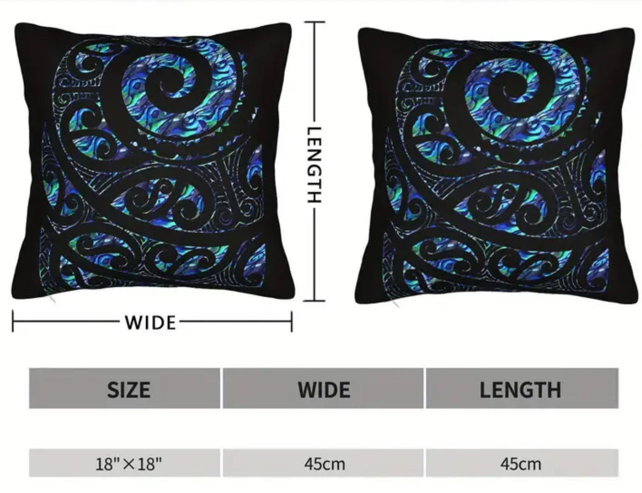 Cushions With Paua Design