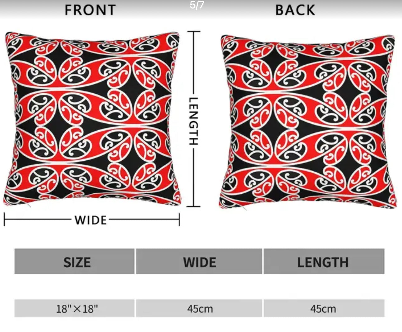 Maori Kowhaiwhai Design Cushions