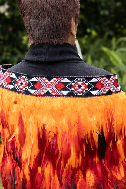 Orange & Red Evening Korowai