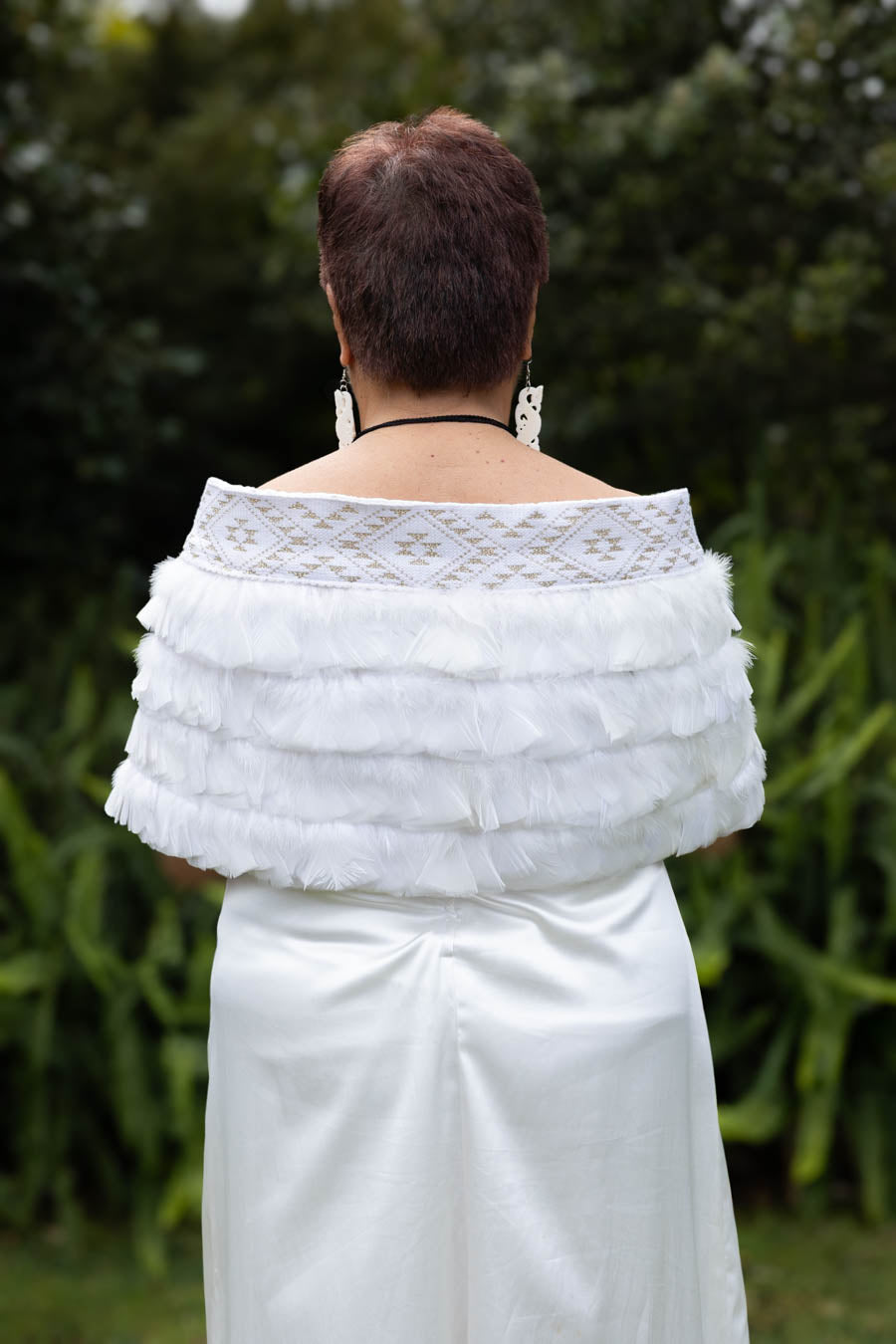 White Bridal Korowai