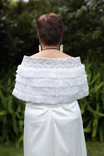 White Bridal Korowai