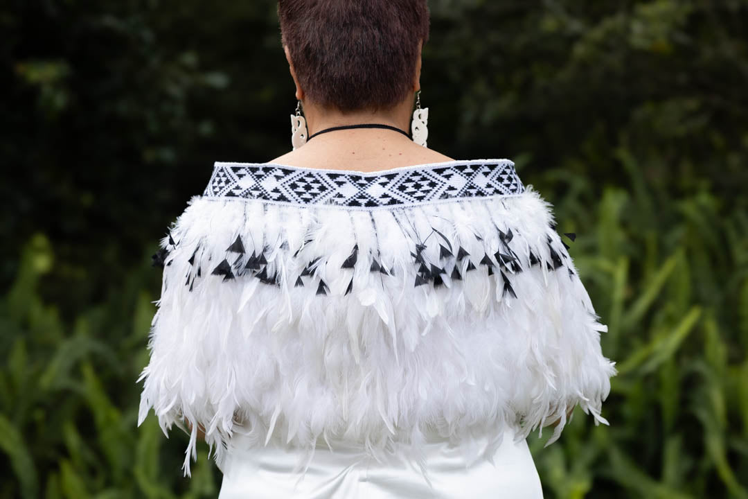 Bridal Black & White Korowai