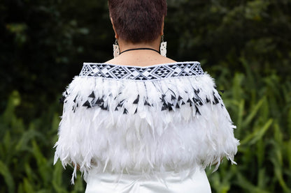 Bridal Black & White Korowai
