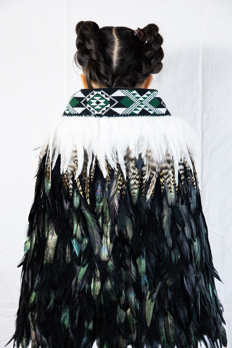 White & Black Childrens Korowai