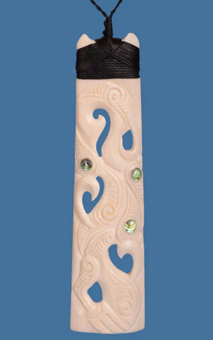 Bone Toki With Manaia Design