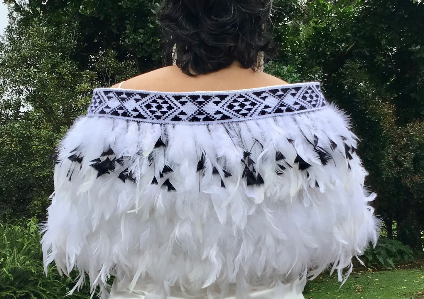 Bridal Black & White Korowai