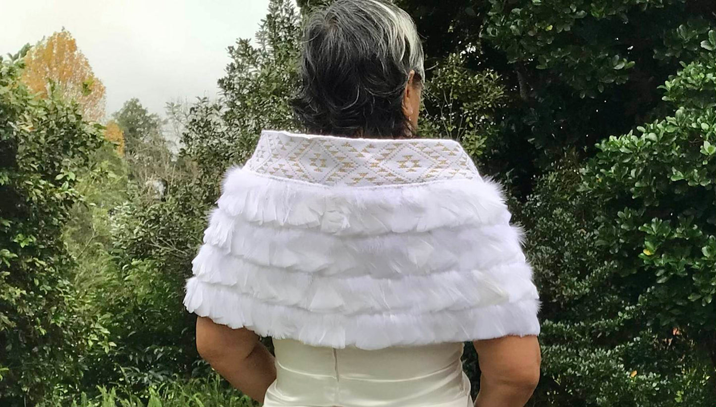 White Bridal Korowai