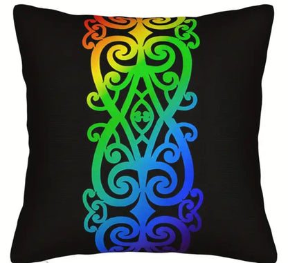 Cushions With Rainbow Koru Design