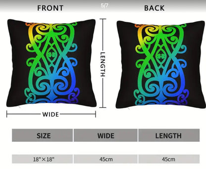Cushions With Rainbow Koru Design