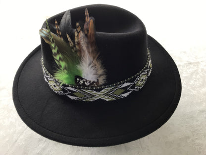 Potae - Olive Green & Forest Green 2 Taniko Bands