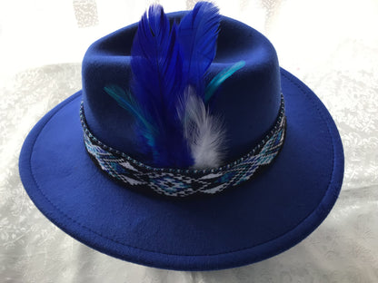 Royal Blue Potae - 2 Taniko Band Colours