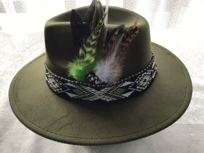 Forest Green Potae - 6 Taniko Band Colours
