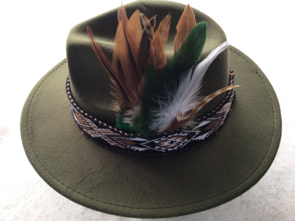 Forest Green Potae - 6 Taniko Band Colours