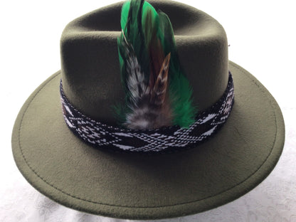 Forest Green Potae - 6 Taniko Band Colours