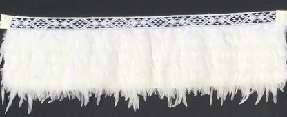Bridal Korowai with Black & White Taniko Band