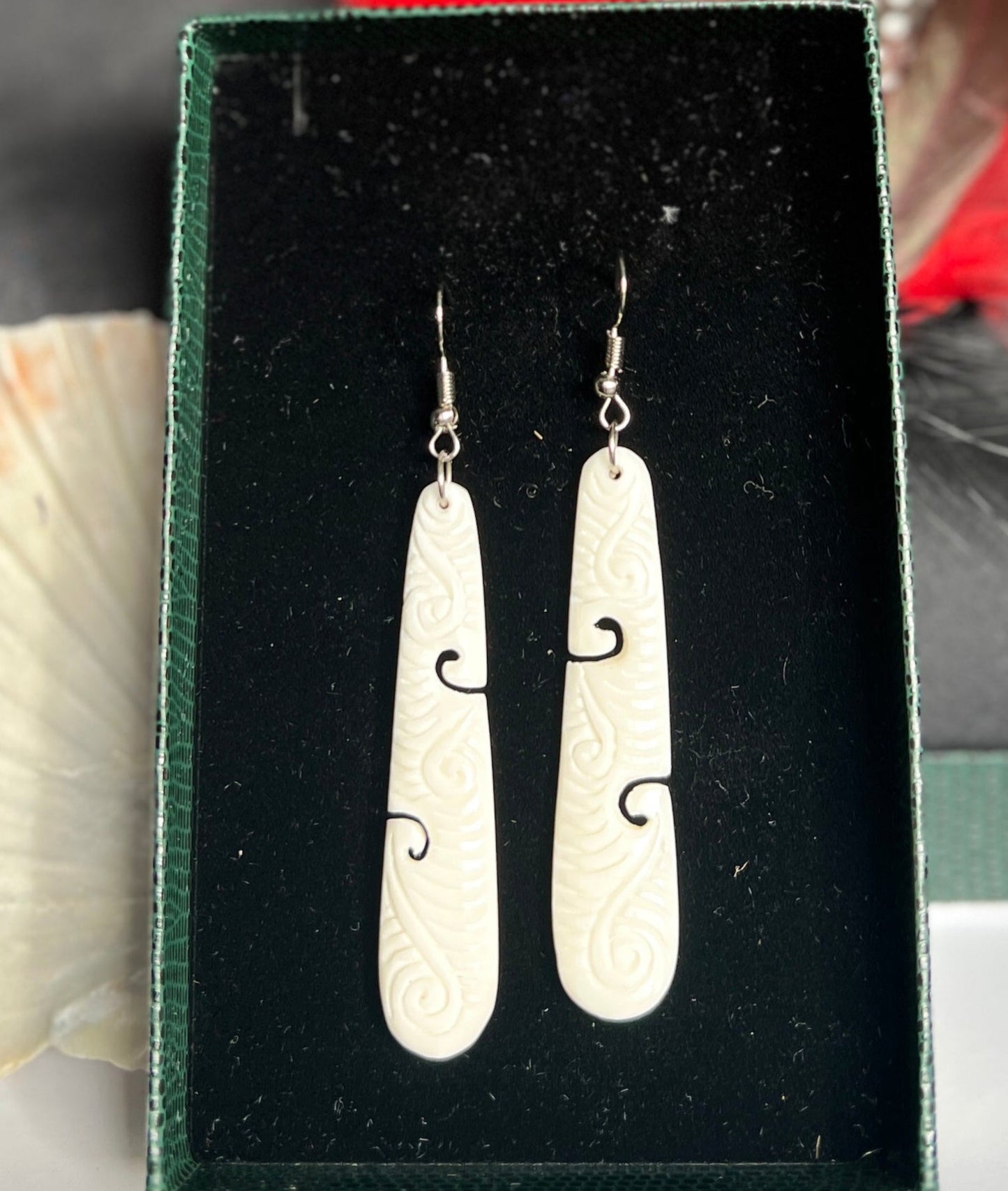 Swirl Bone Earrings