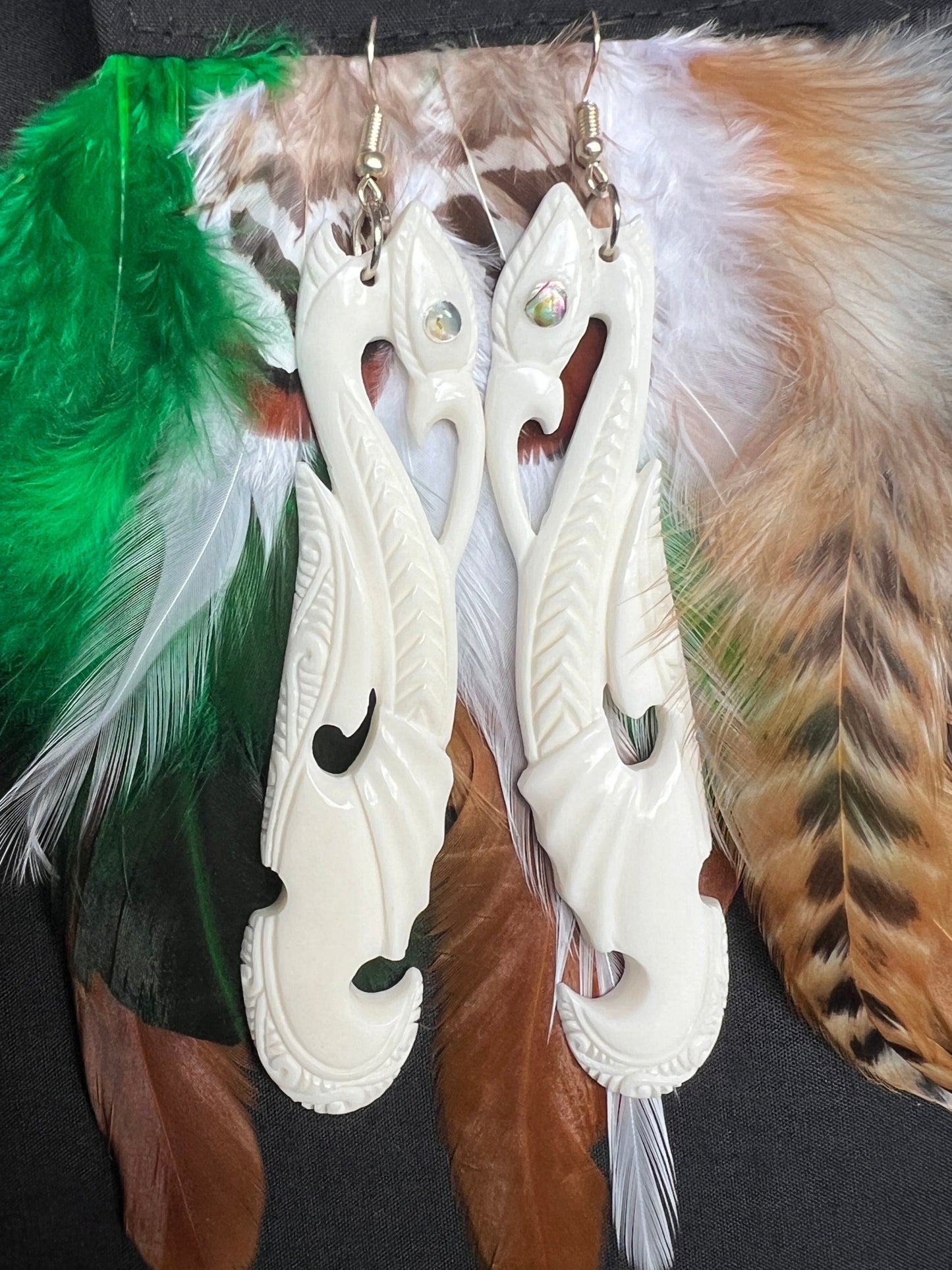 Manaia Bone Earrings