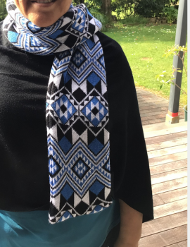 Royal Blue - Taniko Scarf