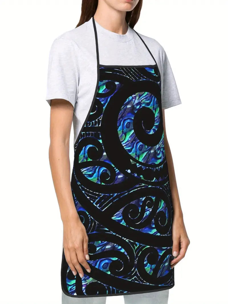 Paua Spiral Design Apron