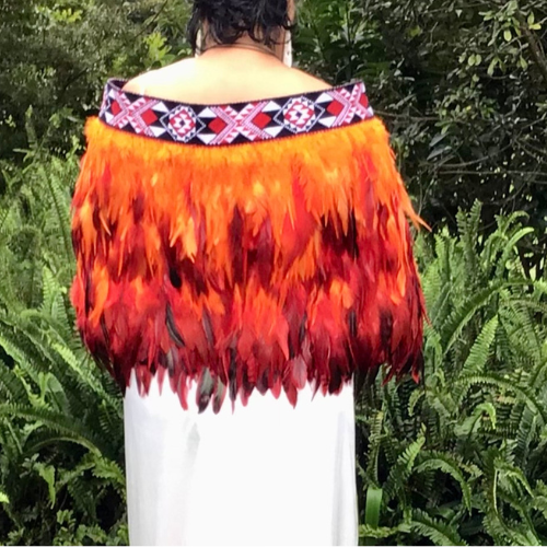 Orange & Red Evening Korowai