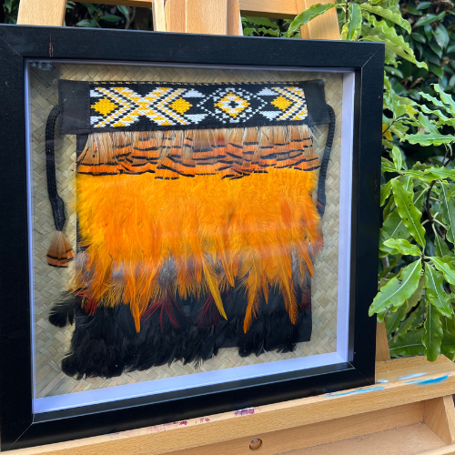 Black And Gold Korowai In Frame