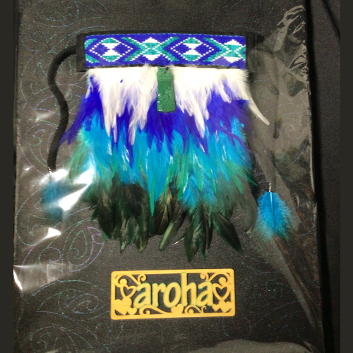 Turquoise Blue - Aroha Korowai Canvas