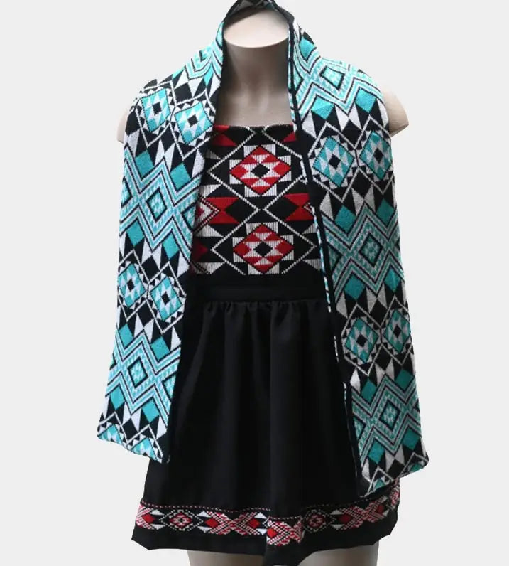 Aqua Blue - Taniko Scarf
